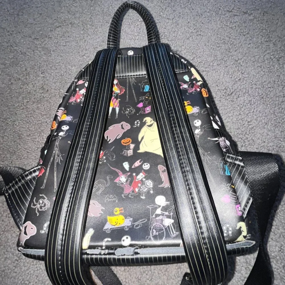 LOUNGEFLY DISNEY NIGHTMARE BEFORE CHRISTMAS MINI BACKPACK - JACK SKELLINGTON